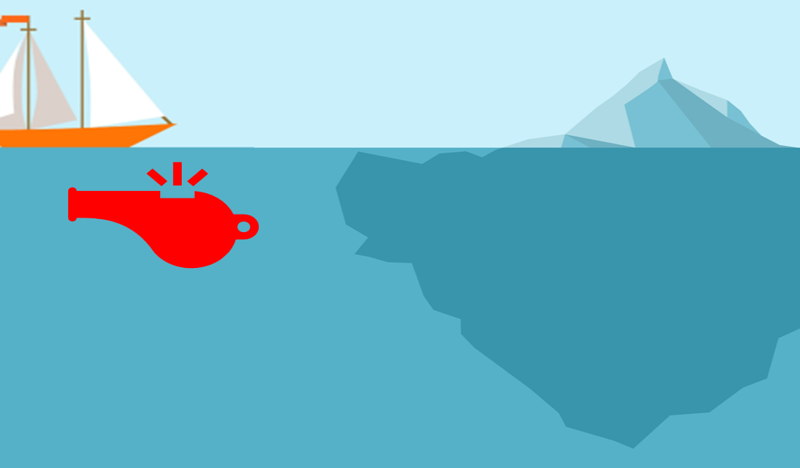 Eine Infografik zum Thema Whistleblowing