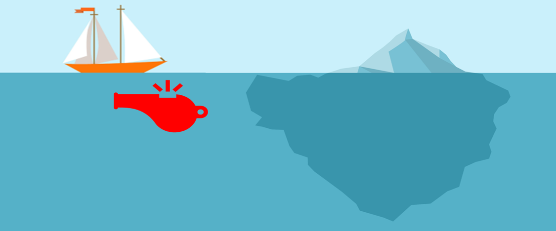 Eine Infografik zum Thema Whistleblowing